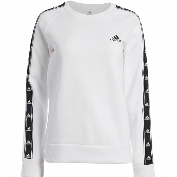 adidas women's white sweatshirt